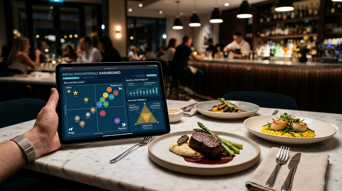 Dijital Menü Mühendisliği (Menu Engineering): Restoran Kâr Marjını %25 Artıran Psikolojik Fiyatlandırma Rehberi