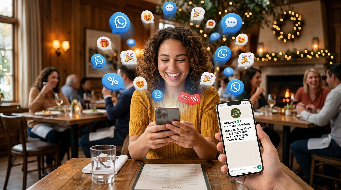 Restoranlarda WhatsApp ve SMS Otomasyonu ile Müşteri İletişimi: Doğum Günü Kutlaması, Özel İndirimler ve Kampanyalar